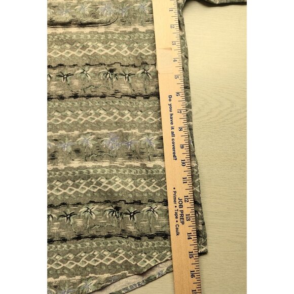 SHIRT-MEN-FIELD AND STREAM-SHORT SLEEVE-100% SILK-GREEN-LIGHT WEIGHT-SIZE LARGE - Picture 13 of 13